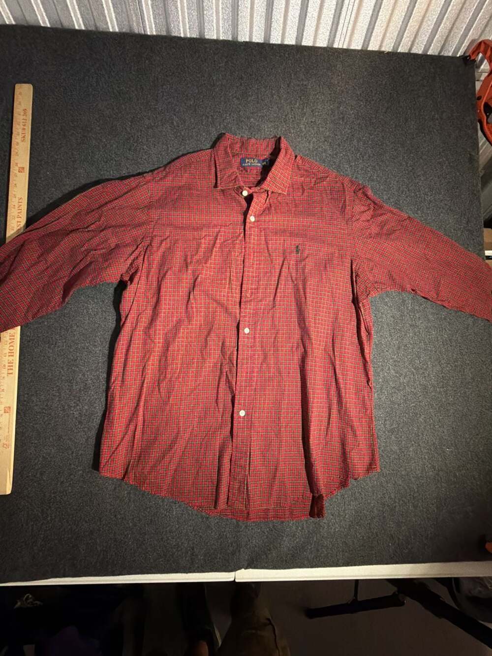 Polo Ralph Lauren Men's Red and Black Plaid Long Sleeve Button Down Shirt XXL
12